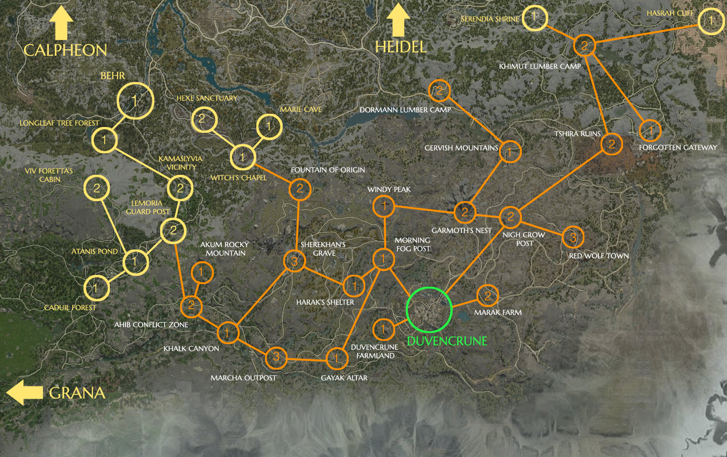 Bdo Node Connection Map | Campus Map