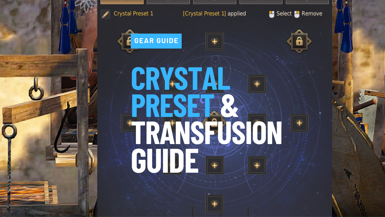 Crystal Preset and Transfusion guide