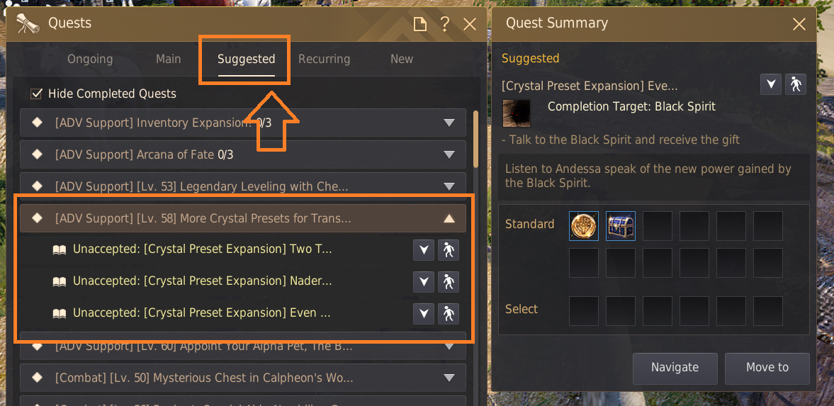 Crystal Preset & Transfusion Guide