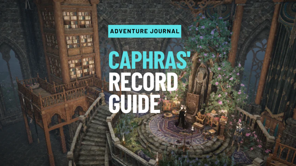 Caphras' Record Adventure Log Guide