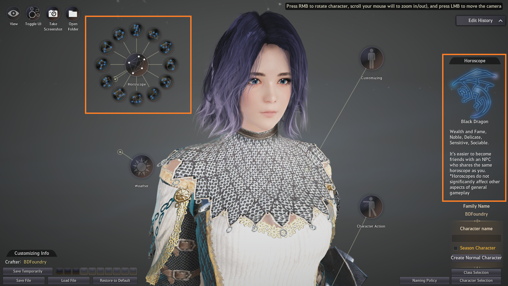 online character creator