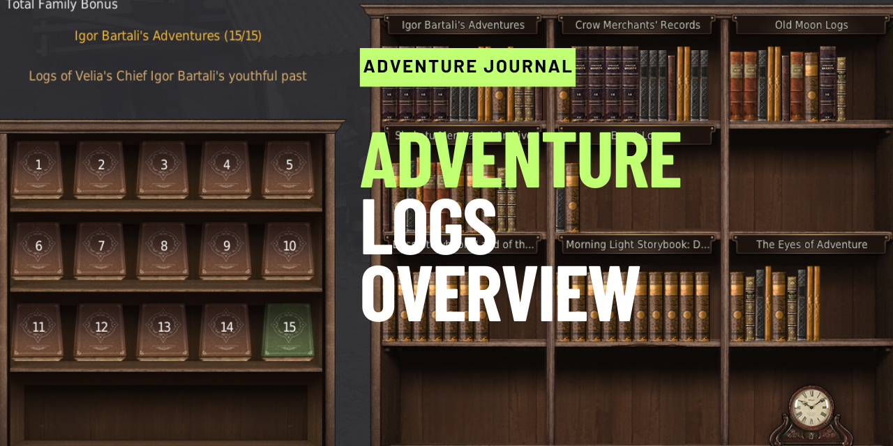 Adventure Logs Overview - Rewards &amp; Requirements - BDFoundry