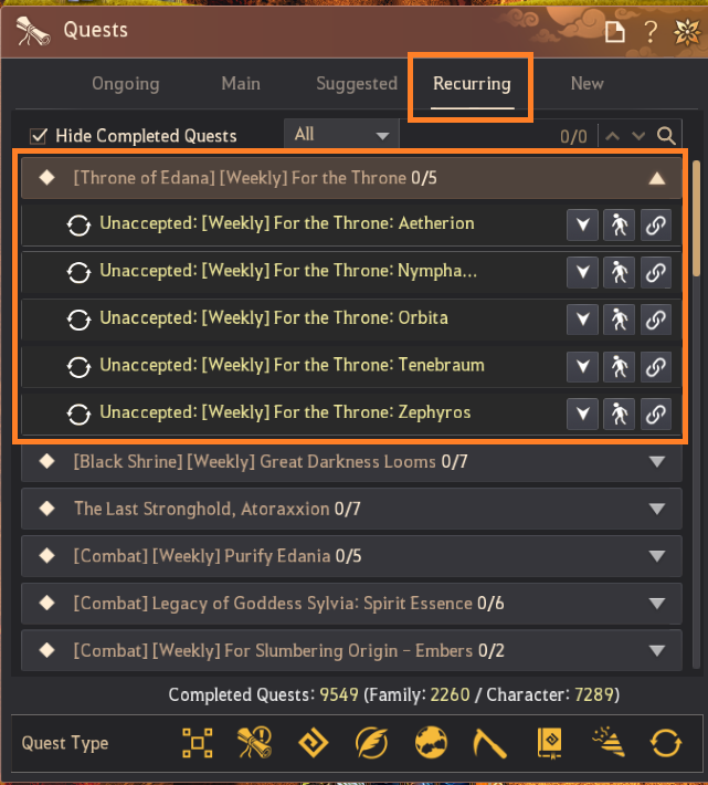 Edania Weekly Bosses Guide