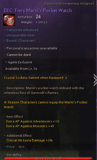 [Agent] Fiery Marni's Pocket Watch Guide