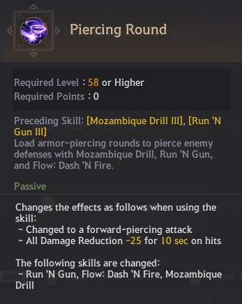 Agent Class Skill List
