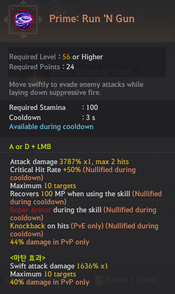 Agent Class Skill List