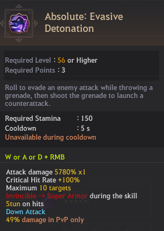 Agent Class Skill List